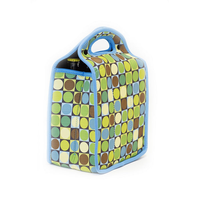 Neoprene 6-Pack Tote - Circles & Squares