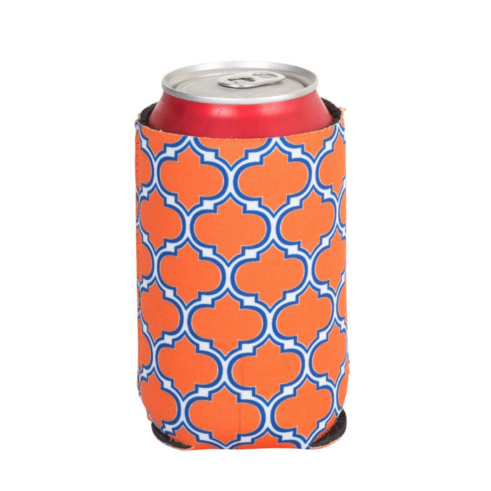 Neoprene Can Cooler - Orange & Blue