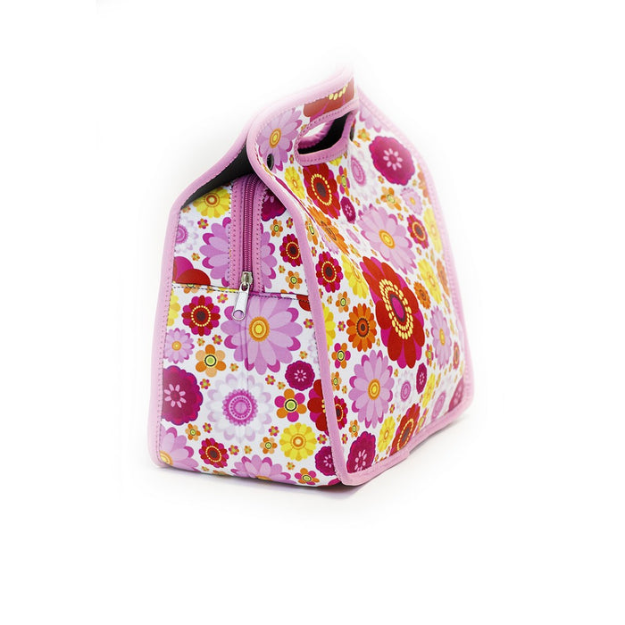 Neoprene Lunch Tote - Flower Power