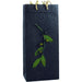 OB2 Branch Black - Handmade Paper 2 Bottle Olive Oil Bags - Must order in 6's