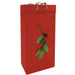 OB2 Branch Red - Handmade Paper 2 Bottle Olive Oil Bags - Must order in 6's