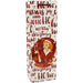 Printed Paper Wine Bottle Bag  - Hot Toddy