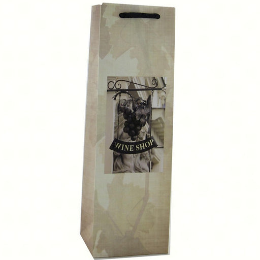 Printed Paper Single Wine Bag - Wine Shop - Must order in 6's