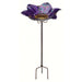 Purple Birdbath/Feeder w/Stake