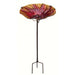 Red Birdbath/Feeder w/Stake