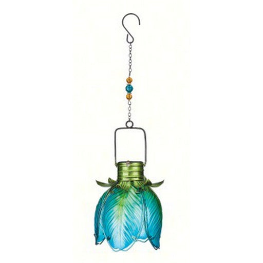 Solar Flower Lantern Blue Iris