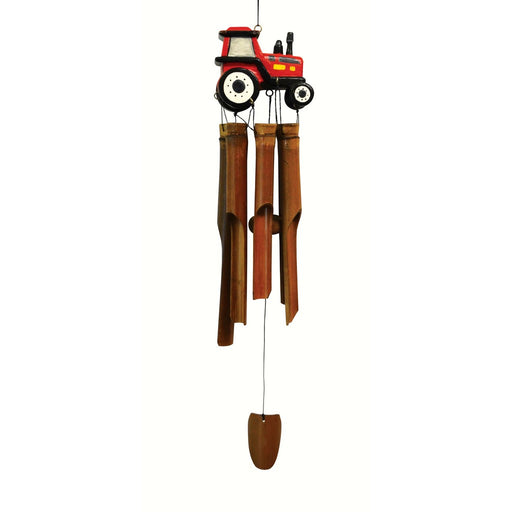 Red Tractor Bamboo Windchime