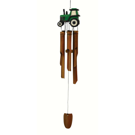 Green Tractor Bamboo Windchime