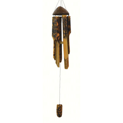 Swirl Burnt Simple Bamboo Chime