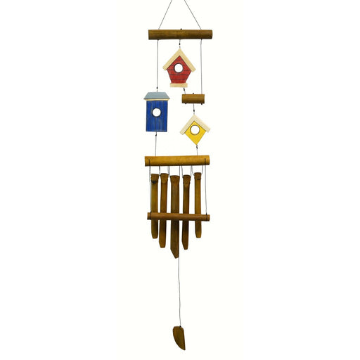 Birdhouse 3 Village Bamboo Chime