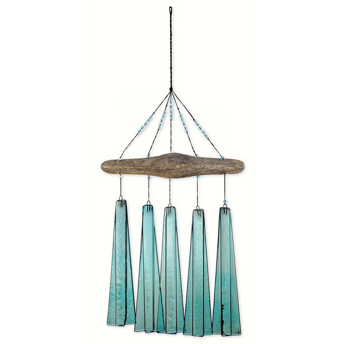 Turquoise Sea Glass Wind Chime