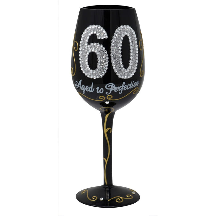 60 Aged to Perfection Wine Glass