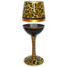 Wine Glass Deco Leopard Bottom's Up