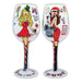 Wine Glass "" Santa, I Want It All""