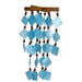 Diamond Capiz Chime - Blue